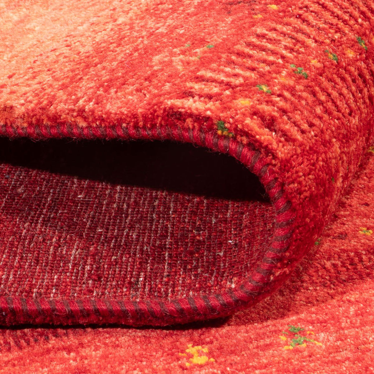 Tapis Gabbeh - Loribaft Persan - 247 x 172 cm - rouge