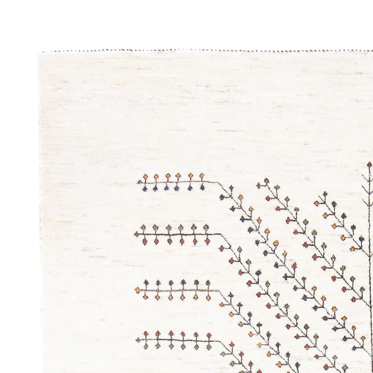 Tapis Gabbeh - Loribaft Persan - 233 x 166 cm - blanc