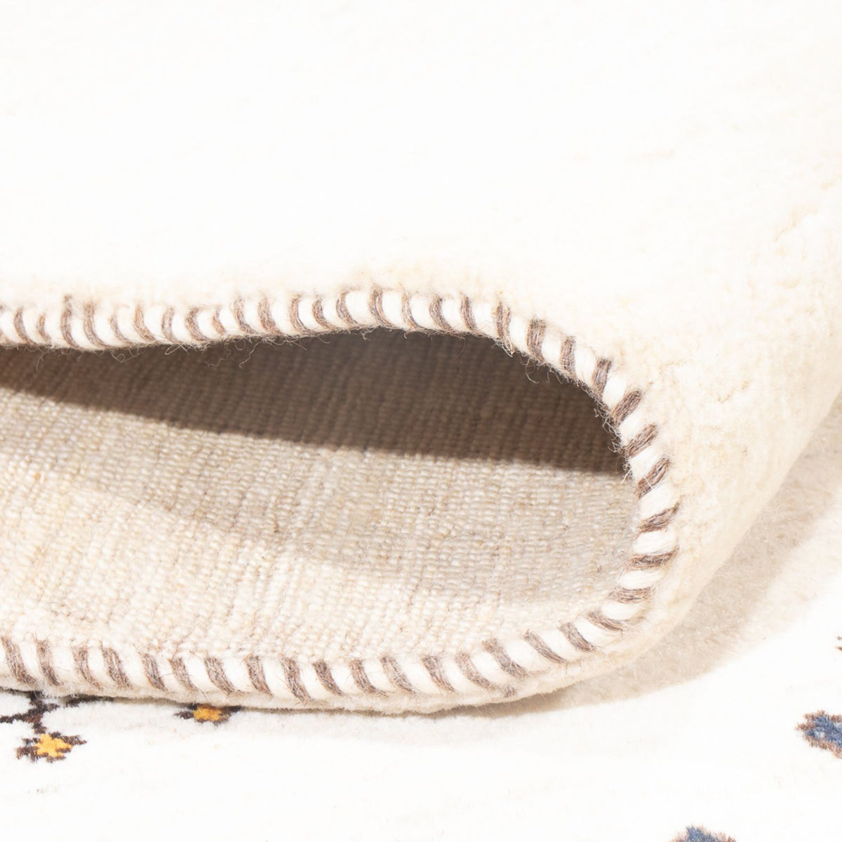 Tapis Gabbeh - Loribaft Persan - 233 x 166 cm - blanc