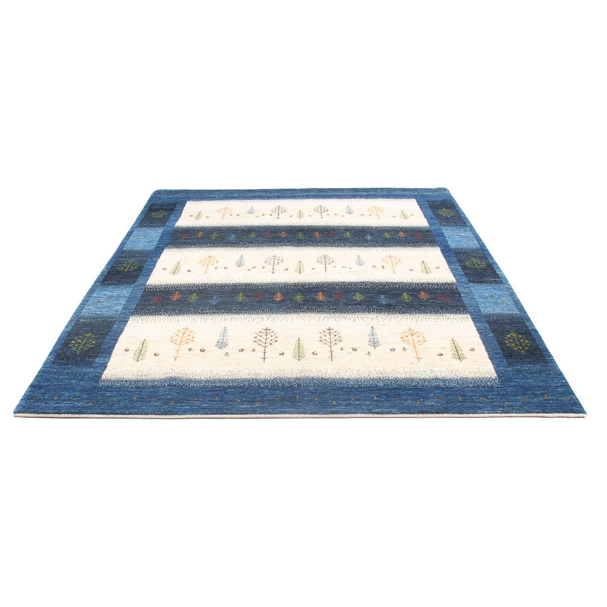 Tapis Gabbeh - Loribaft Persan - 247 x 181 cm - multicolore