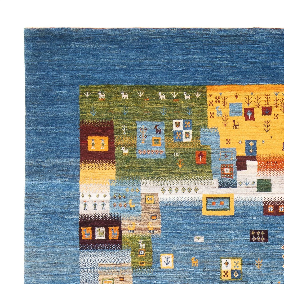 Tapis Gabbeh - Loribaft Persan - 237 x 180 cm - multicolore