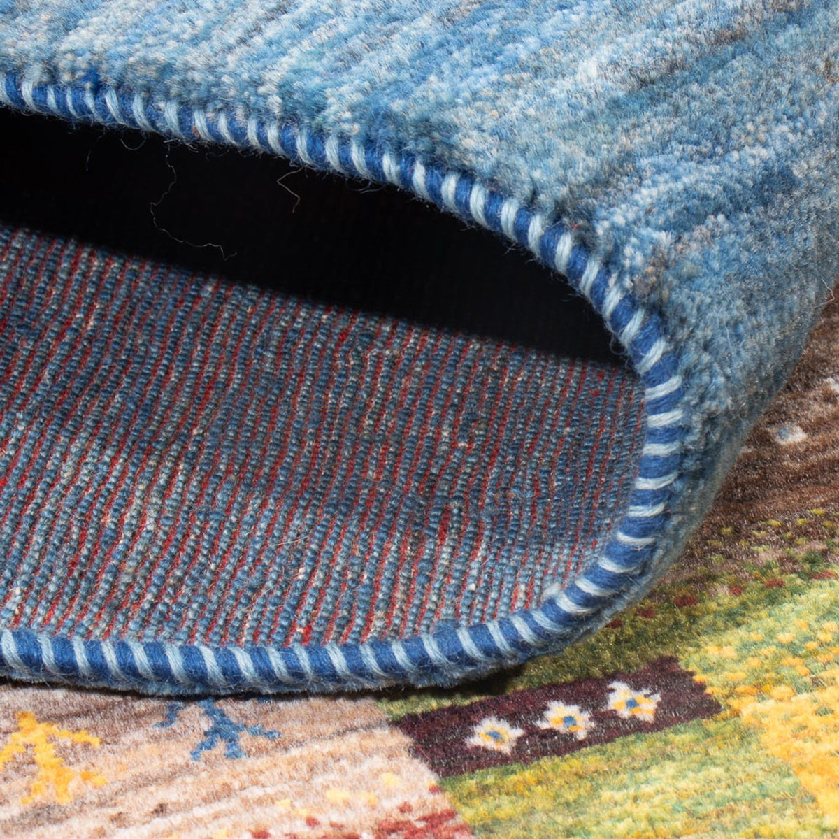 Tapis Gabbeh - Loribaft Persan - 237 x 180 cm - multicolore