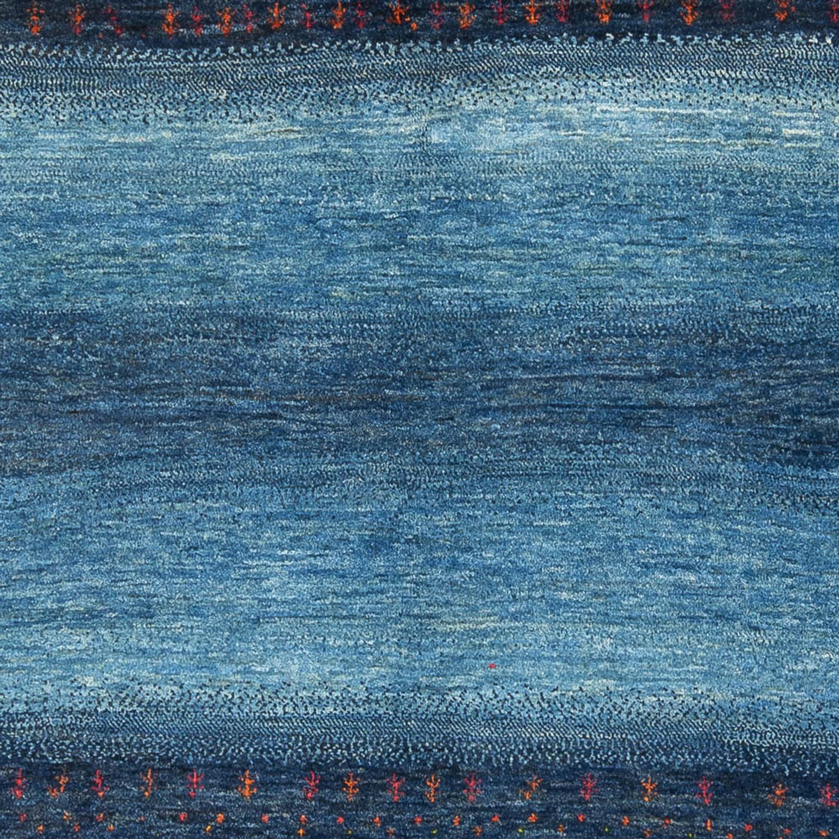 Tapis Gabbeh - Loribaft Persan - 216 x 183 cm - bleu foncé