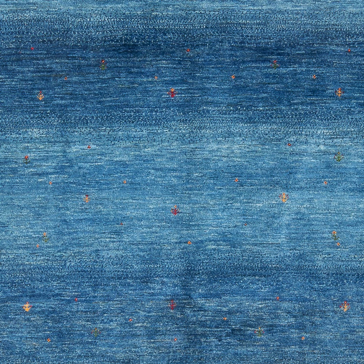 Tapis Gabbeh - Loribaft Persan - 252 x 173 cm - bleu foncé