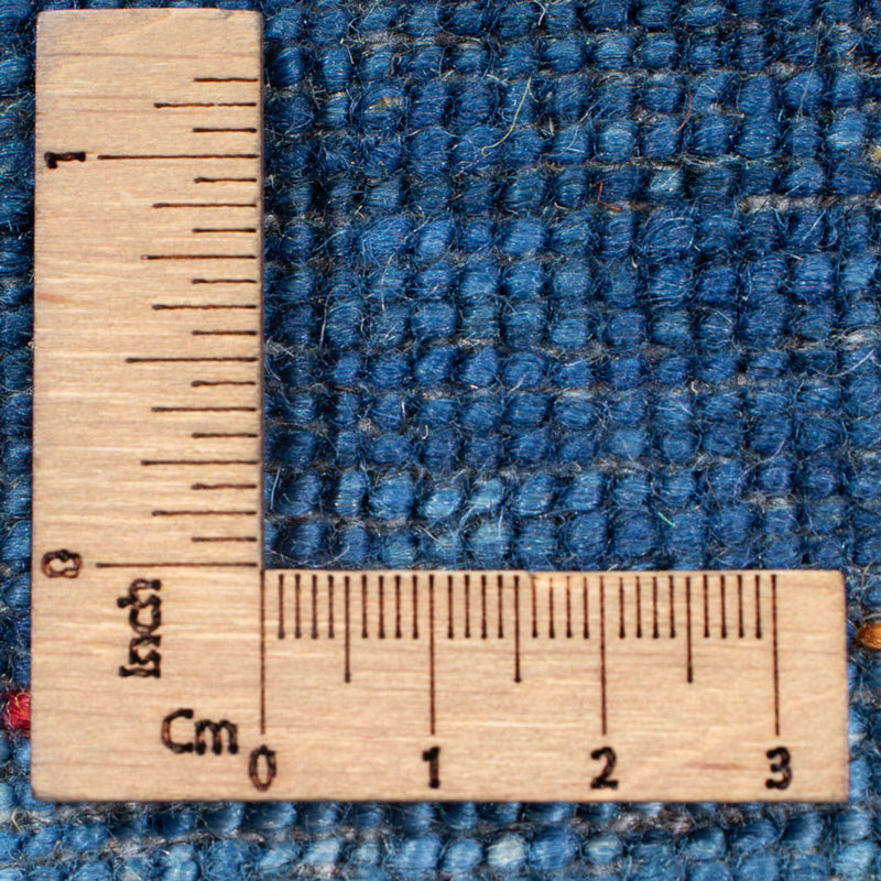 Tapis Gabbeh - Loribaft Persan - 252 x 173 cm - bleu foncé