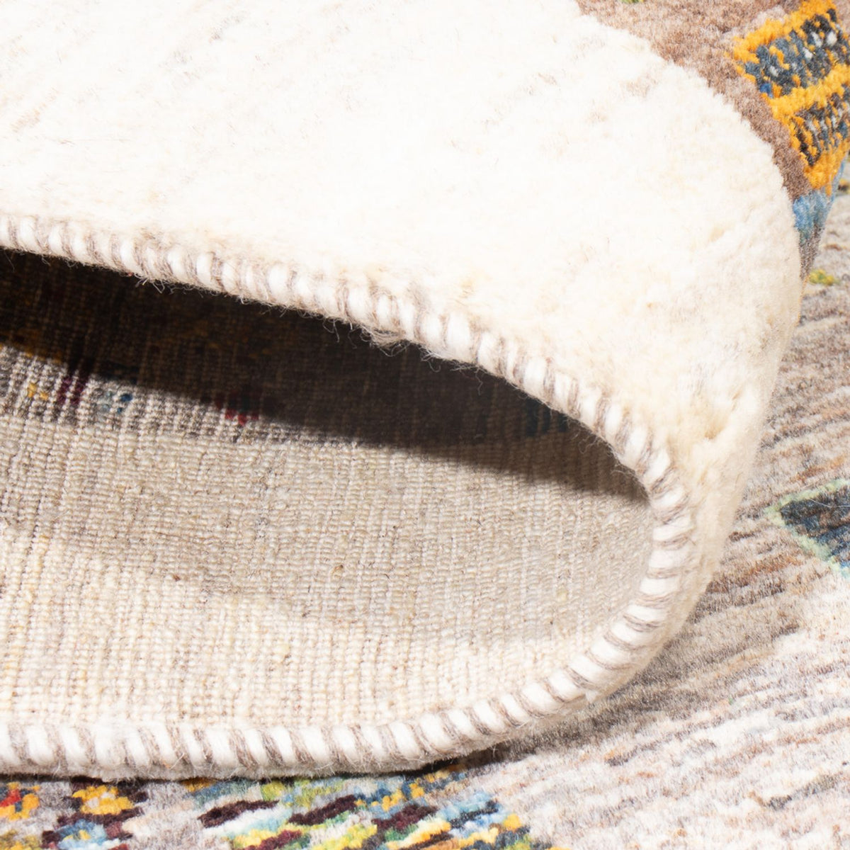 Tapis Gabbeh - Loribaft Persan - 236 x 164 cm - multicolore