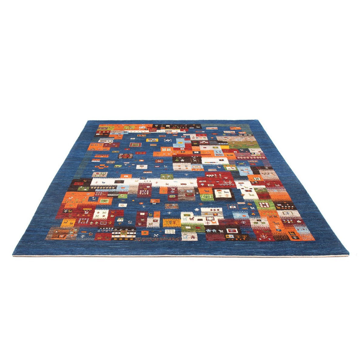 Tapis Gabbeh - Loribaft Persan - 254 x 178 cm - multicolore