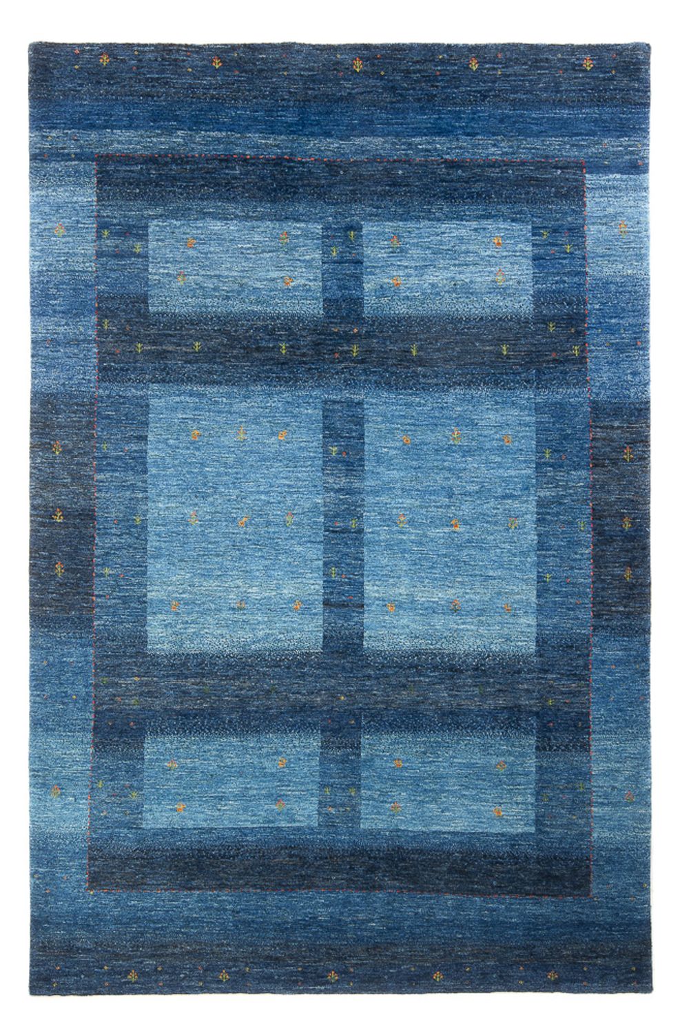 Tapis Gabbeh - Loribaft Persan - 250 x 170 cm - bleu foncé
