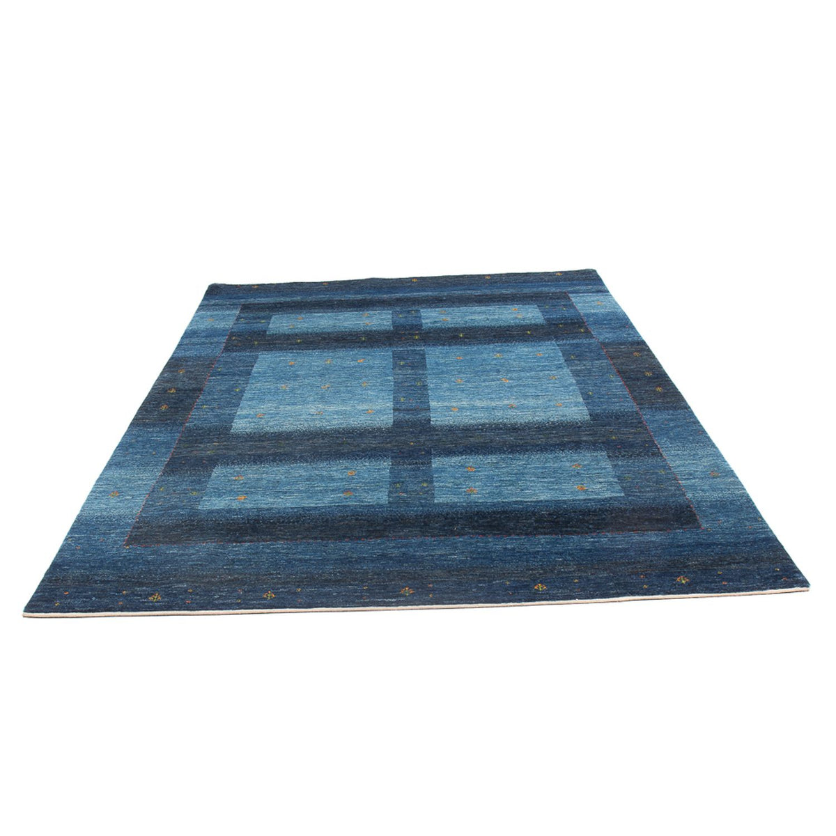 Tapis Gabbeh - Loribaft Persan - 250 x 170 cm - bleu foncé