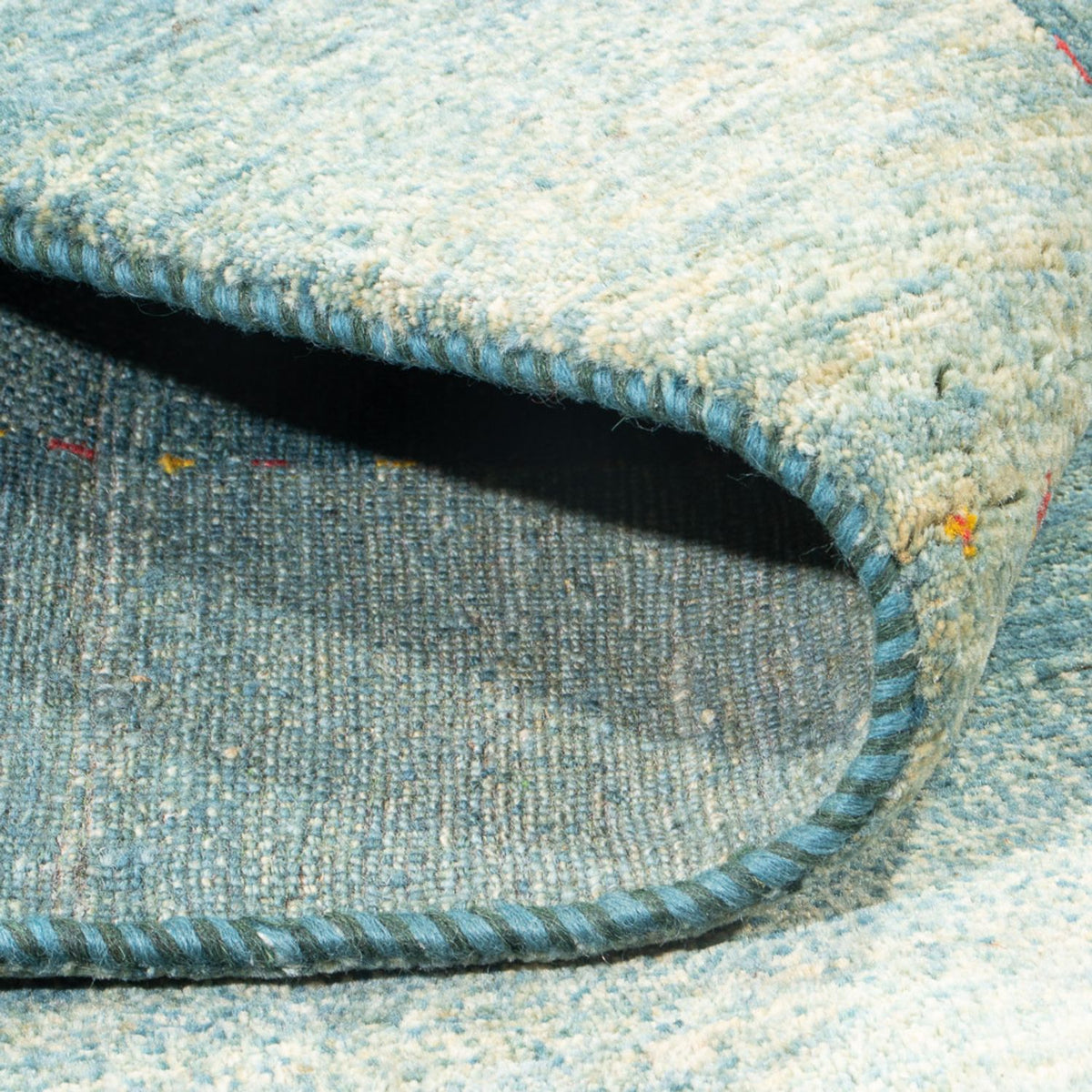 Tapis Gabbeh - Loribaft Persan - 250 x 168 cm - bleu clair