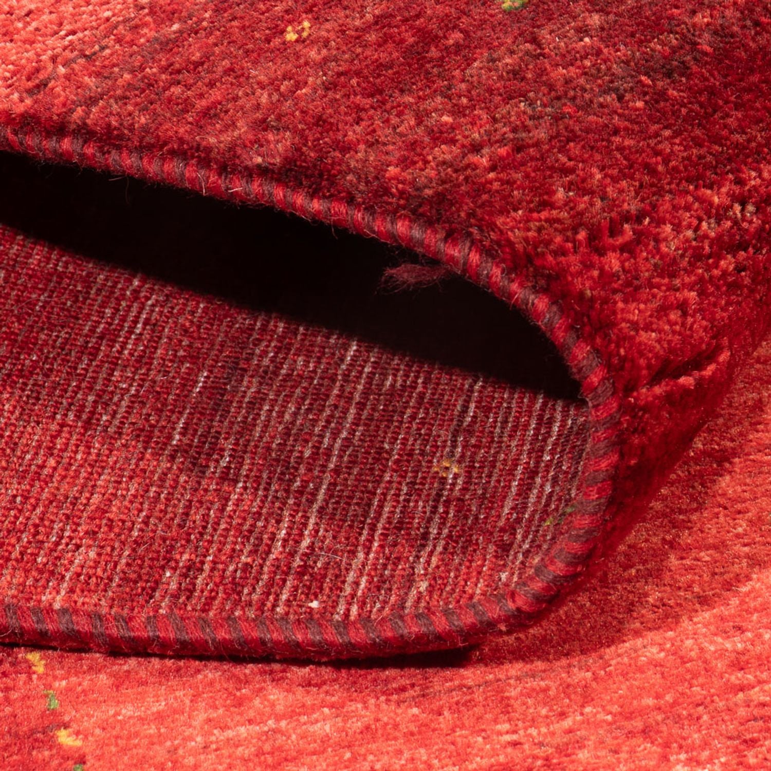 Tapis Gabbeh - Loribaft Persan - 226 x 174 cm - rouge