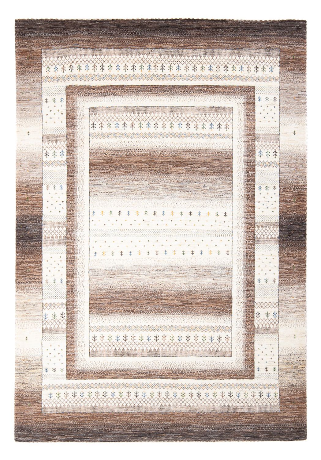 Tapis Gabbeh - Loribaft Persan - 244 x 177 cm - multicolore