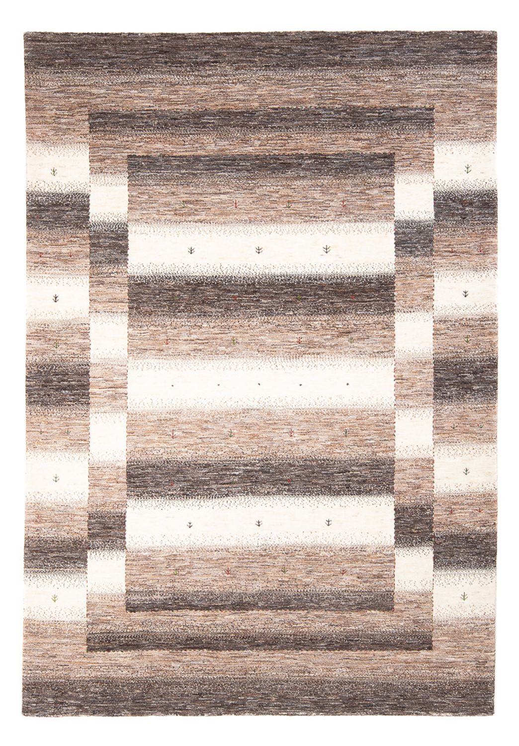 Tapis Gabbeh - Loribaft Persan - 246 x 174 cm - multicolore