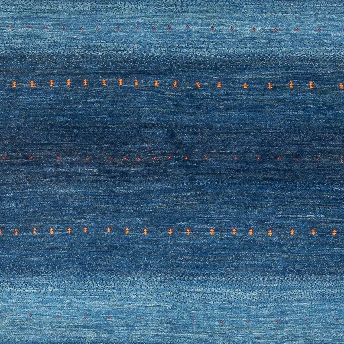 Tapis Gabbeh - Loribaft Persan - 241 x 180 cm - bleu de mer