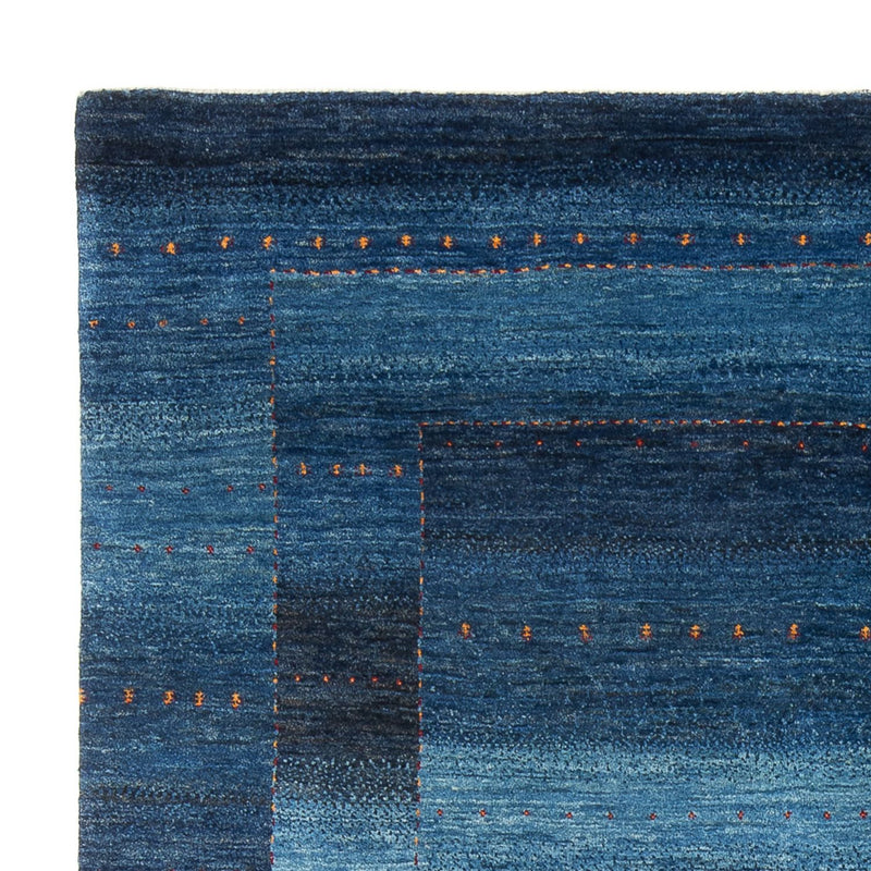 Tapis Gabbeh - Loribaft Persan - 241 x 180 cm - bleu de mer