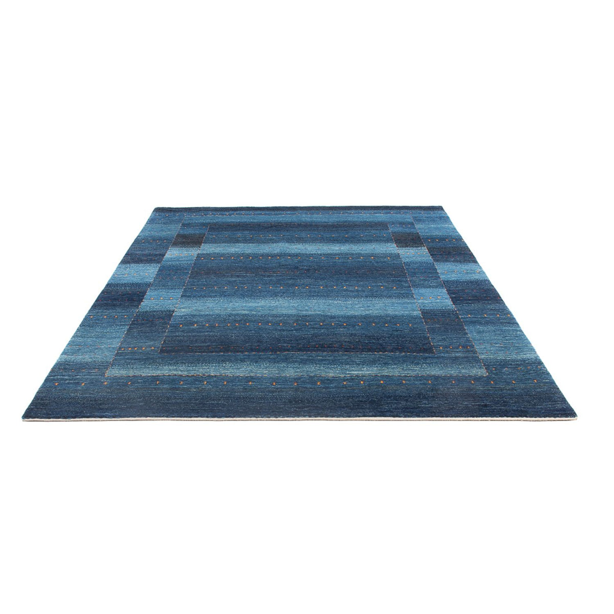 Tapis Gabbeh - Loribaft Persan - 241 x 180 cm - bleu de mer