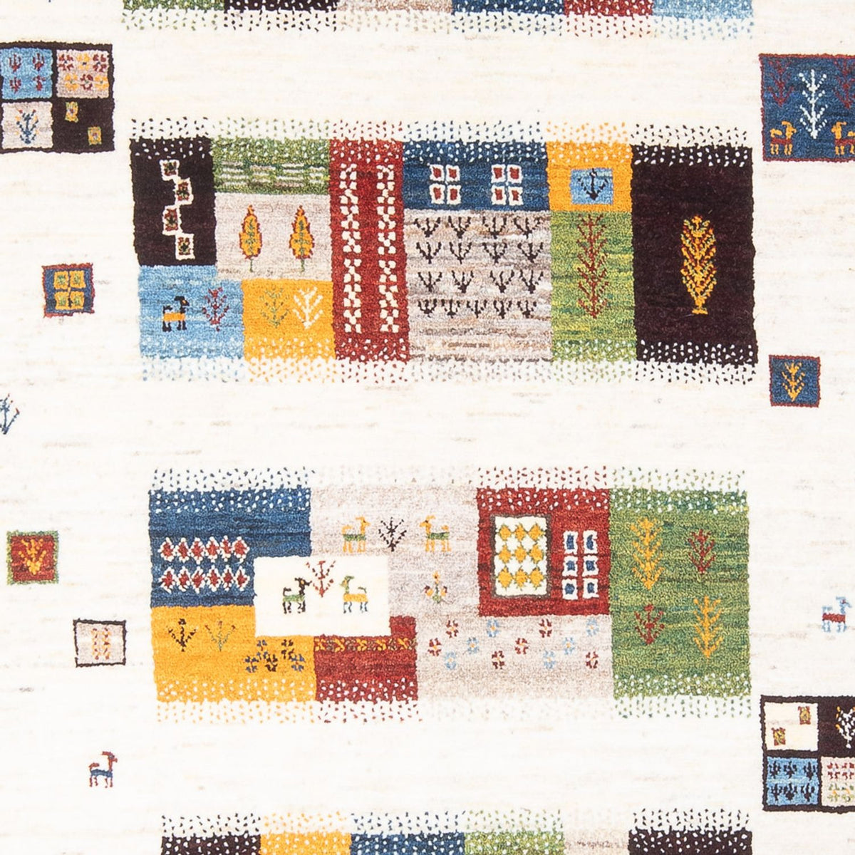 Tapis Gabbeh - Loribaft Persan - 258 x 178 cm - multicolore