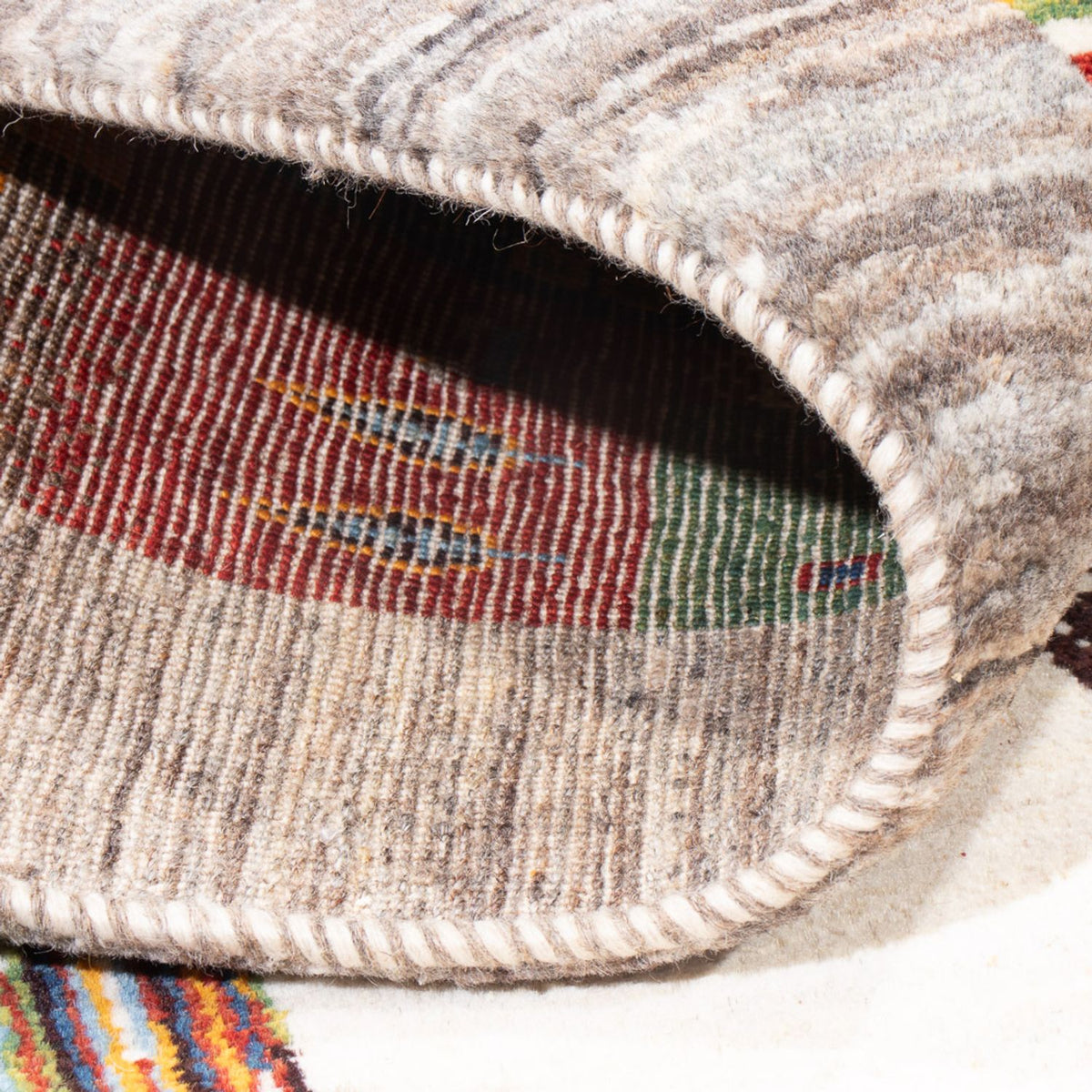 Tapis Gabbeh - Loribaft Persan - 258 x 178 cm - multicolore