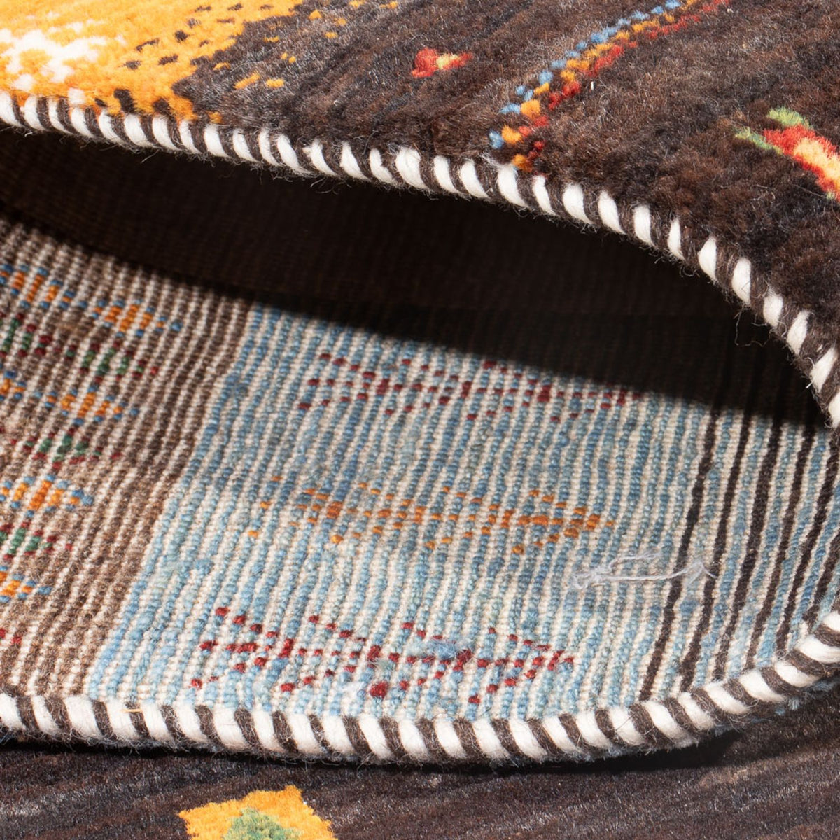 Tapis Gabbeh - Loribaft Persan - 248 x 175 cm - multicolore