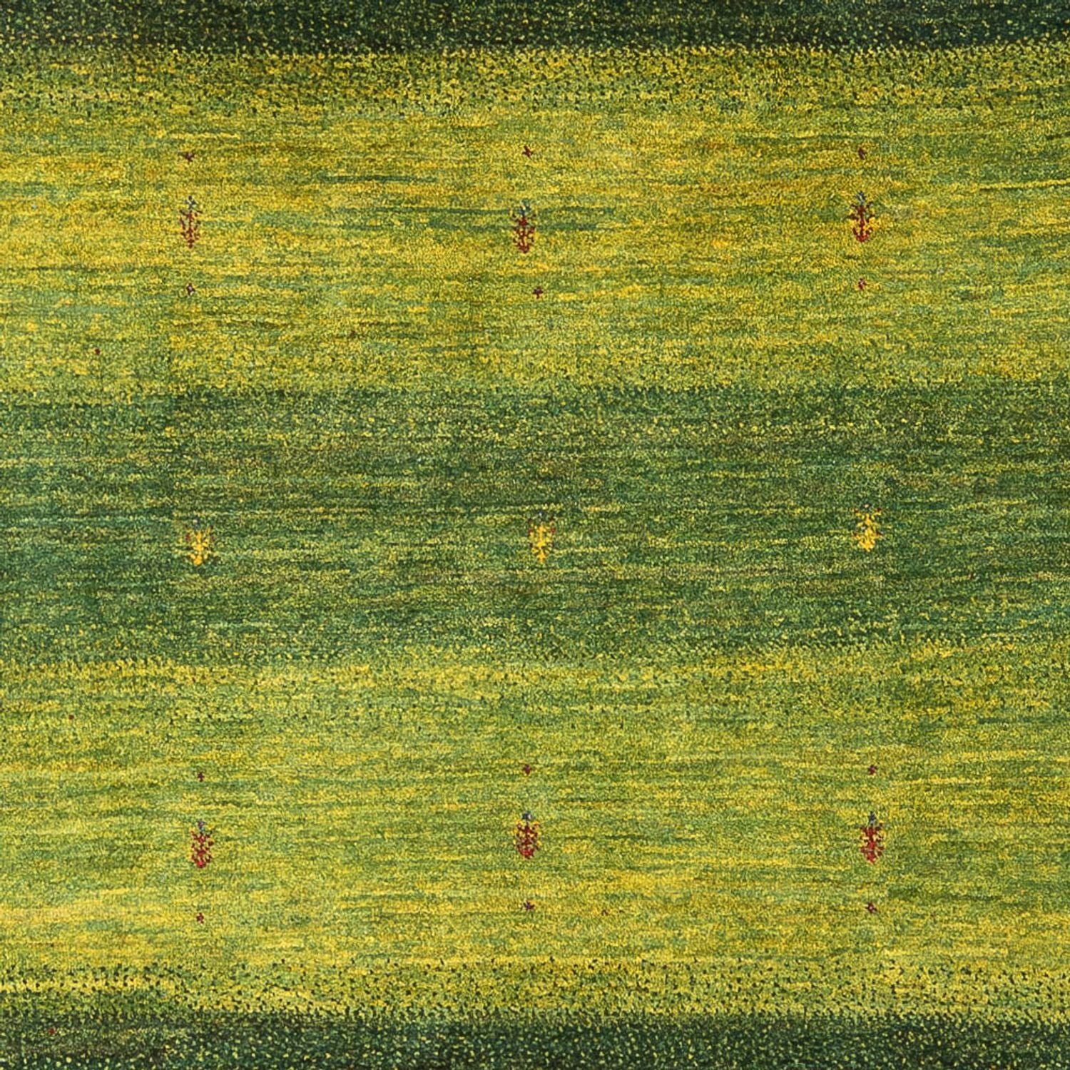Tapis Gabbeh - Loribaft Persan - 243 x 166 cm - vert foncé