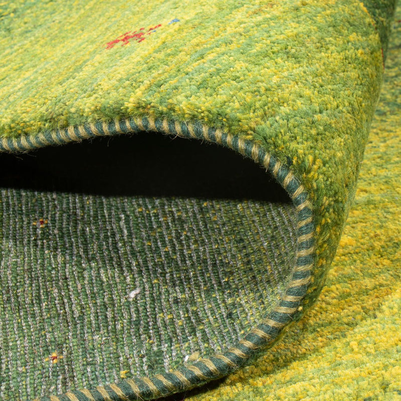 Tapis Gabbeh - Loribaft Persan - 243 x 166 cm - vert foncé