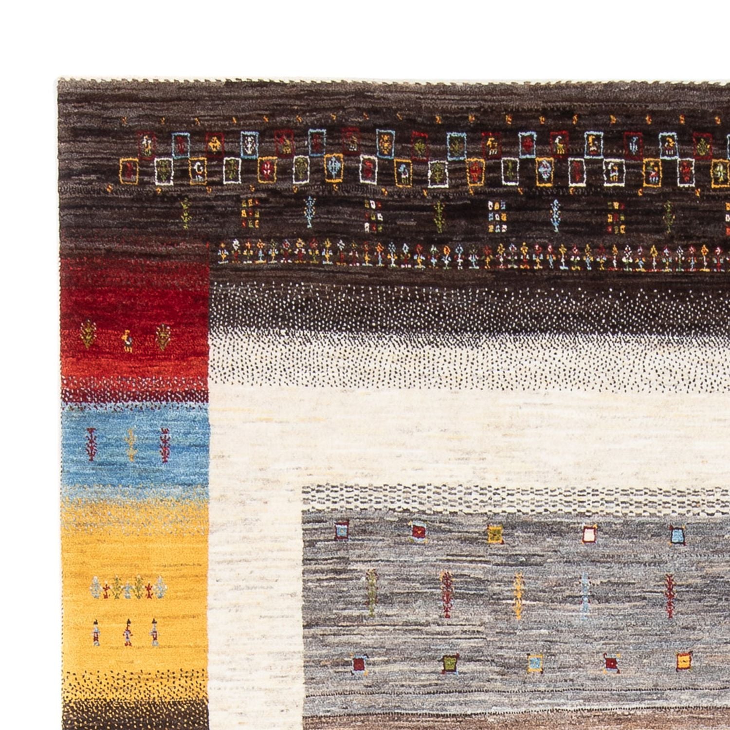Tapis Gabbeh - Loribaft Persan - 301 x 203 cm - multicolore
