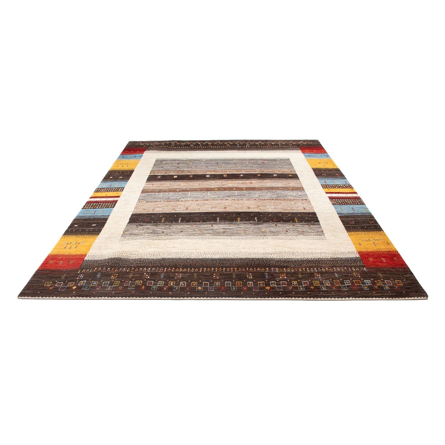 Tapis Gabbeh - Loribaft Persan - 301 x 203 cm - multicolore
