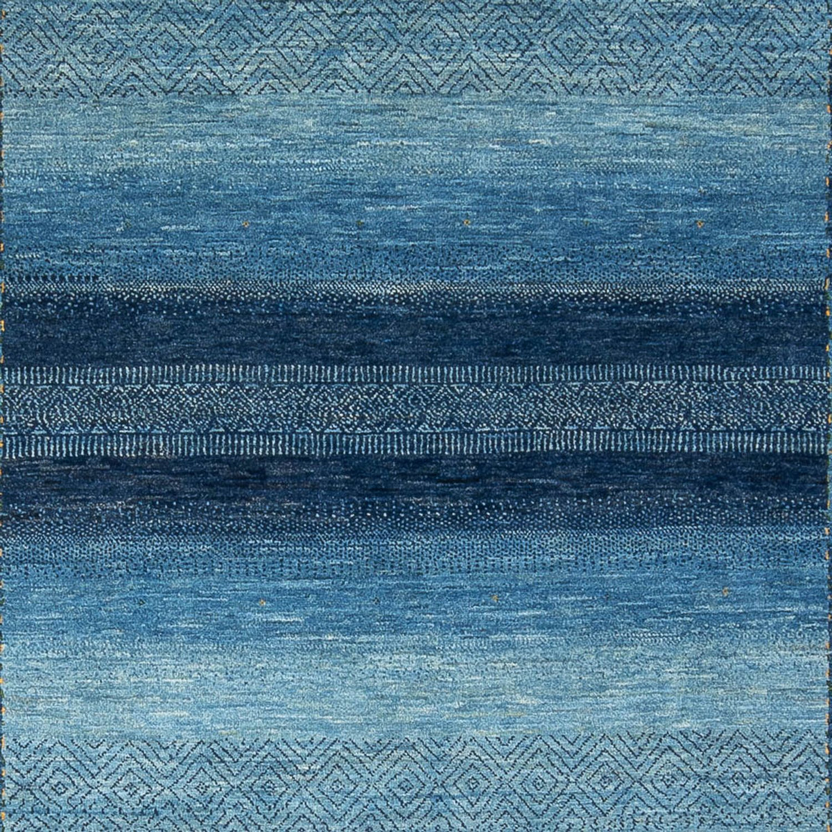 Tapis Gabbeh - Loribaft Persan - 286 x 212 cm - bleu de mer