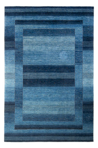 Tapis Gabbeh - Loribaft Persan - 287 x 196 cm - bleu de mer