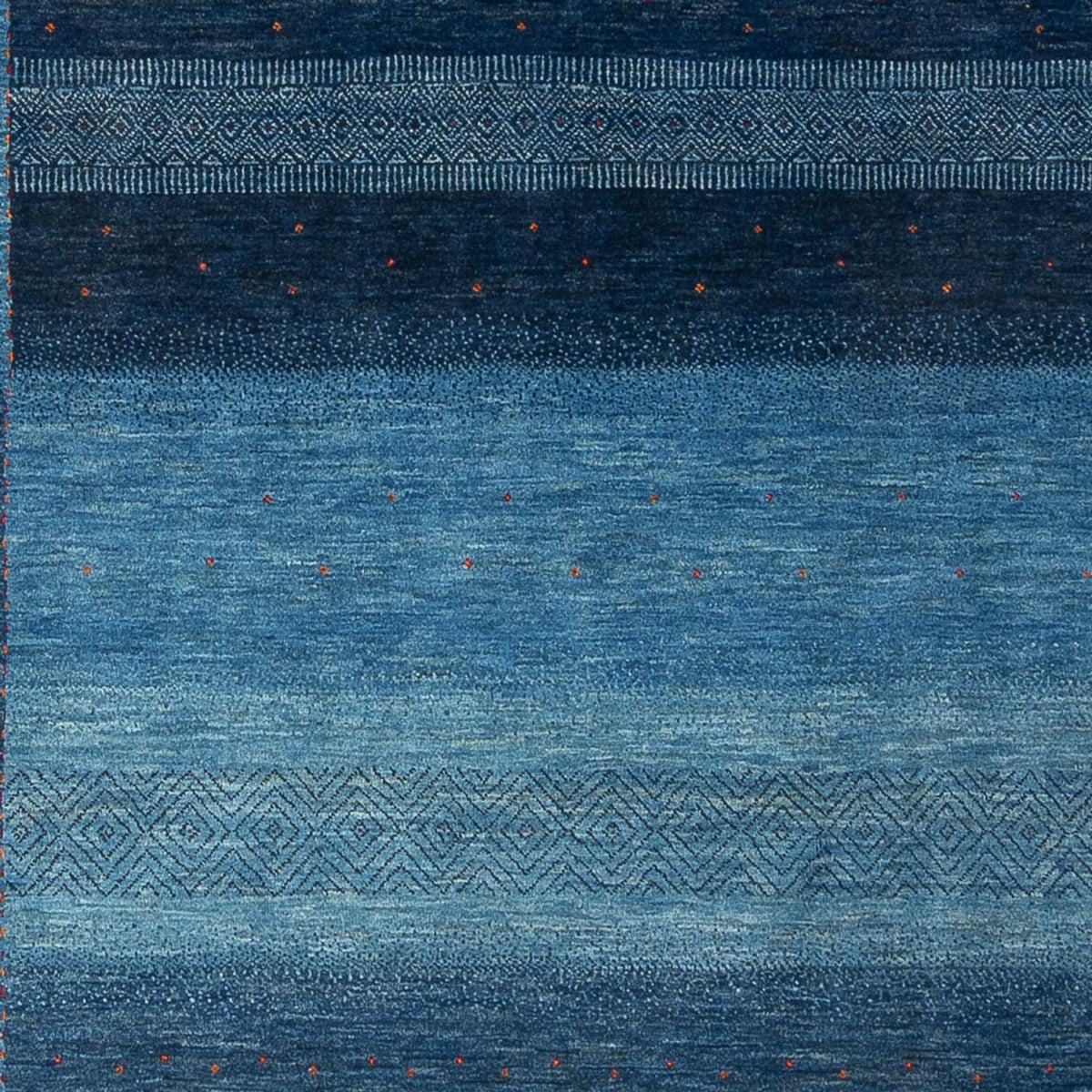Tapis Gabbeh - Loribaft Persan - 287 x 196 cm - bleu de mer