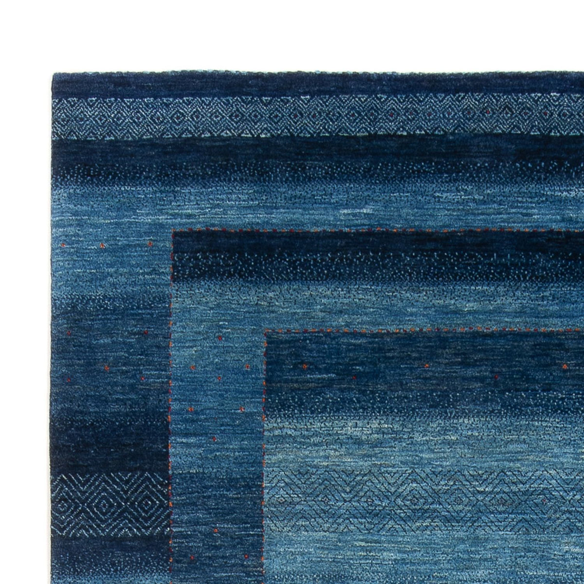 Tapis Gabbeh - Loribaft Persan - 287 x 196 cm - bleu de mer