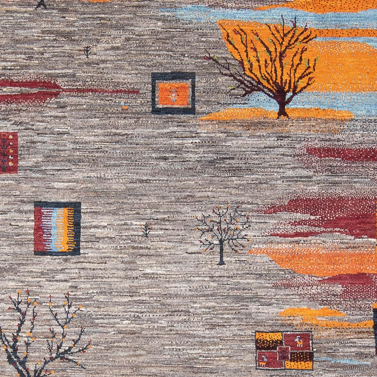 Tapis Gabbeh - Loribaft Persan - 276 x 204 cm - multicolore