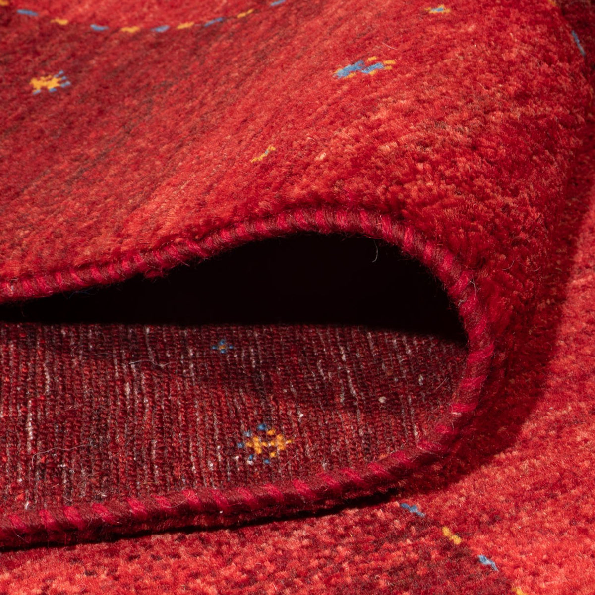 Tapis Gabbeh - Loribaft Persan - 304 x 215 cm - rouge