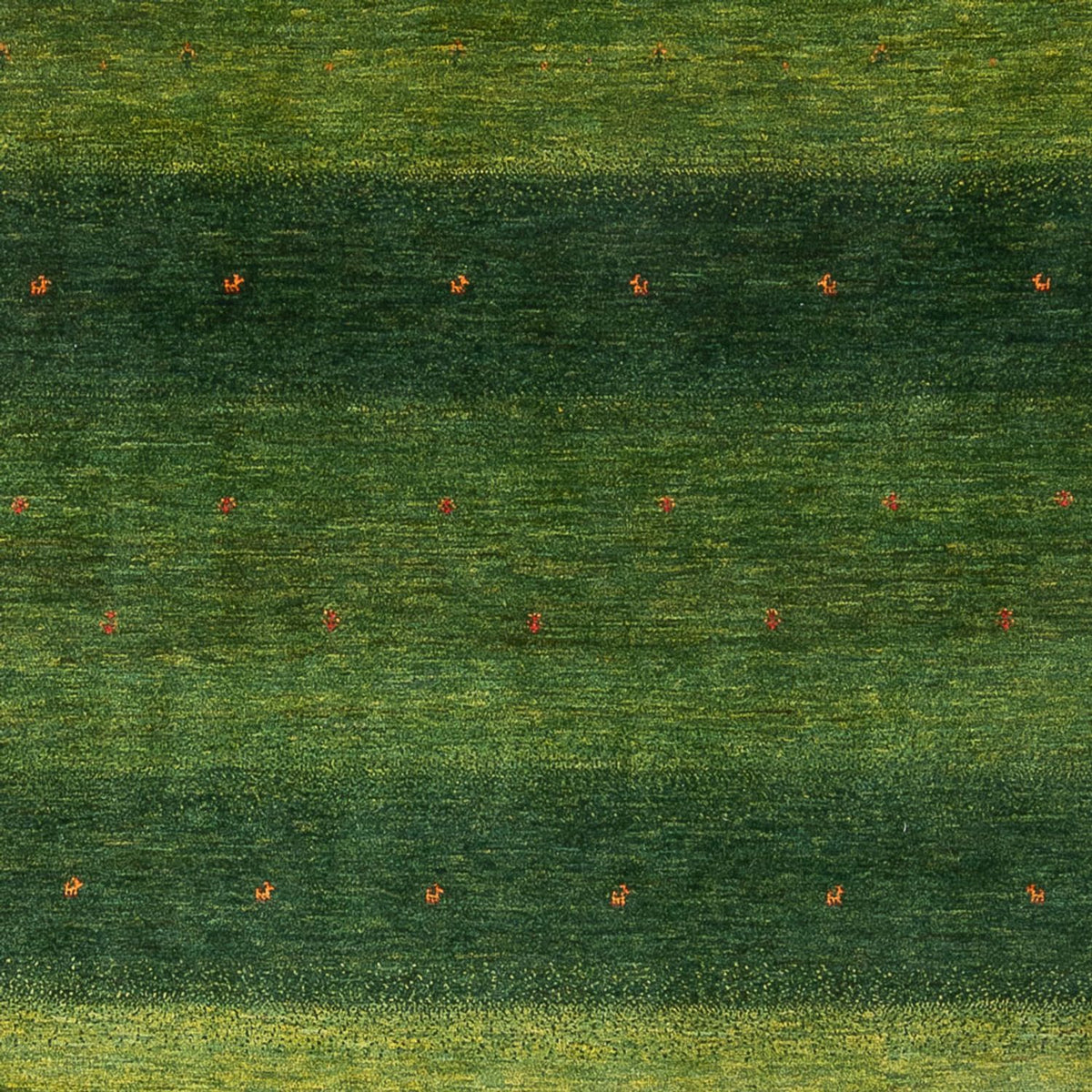 Tapis Gabbeh - Loribaft Persan - 306 x 212 cm - vert