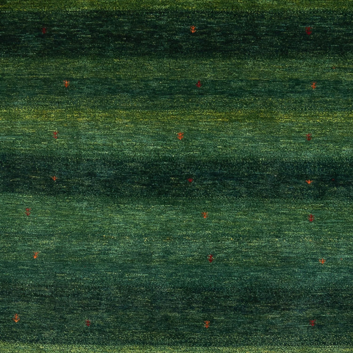 Tapis Gabbeh - Loribaft Persan - 322 x 213 cm - vert foncé
