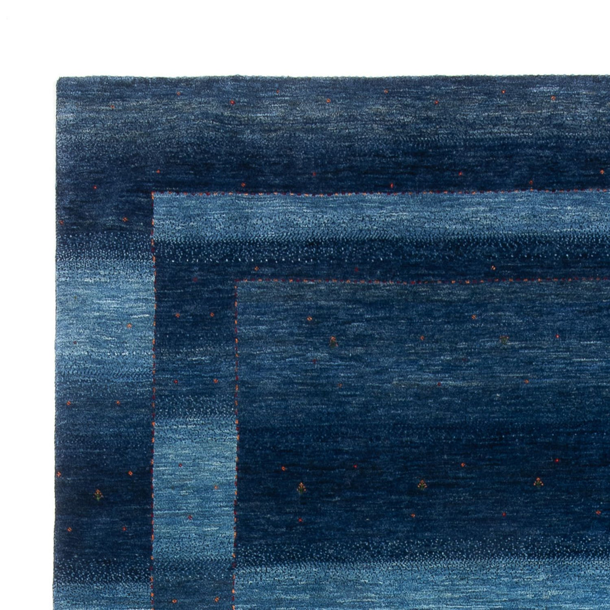 Tapis Gabbeh - Loribaft Persan - 331 x 222 cm - bleu de mer