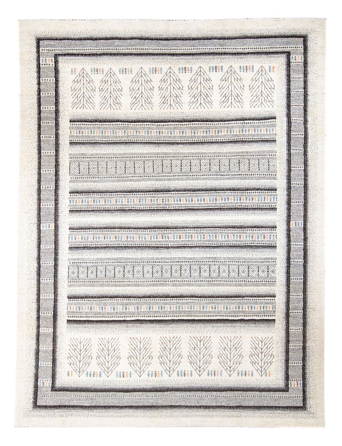 Tapis Gabbeh - Loribaft Persan - 302 x 230 cm - multicolore