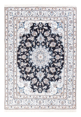 Tapis persan - Nain - Royal - 202 x 145 cm - bleu foncé