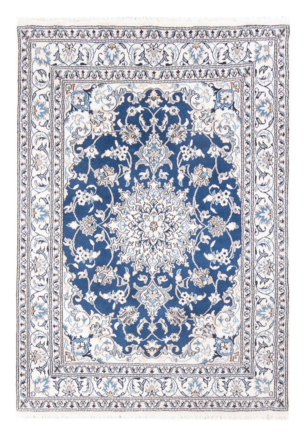 Tapis persan - Nain - Royal - 196 x 147 cm - camel foncé