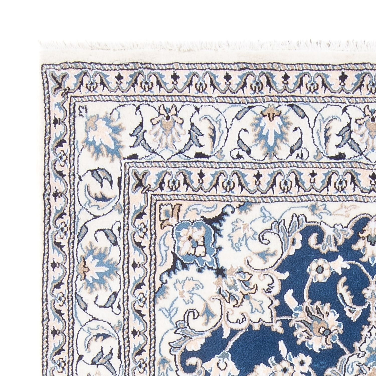 Tapis persan - Nain - Royal - 196 x 147 cm - camel foncé
