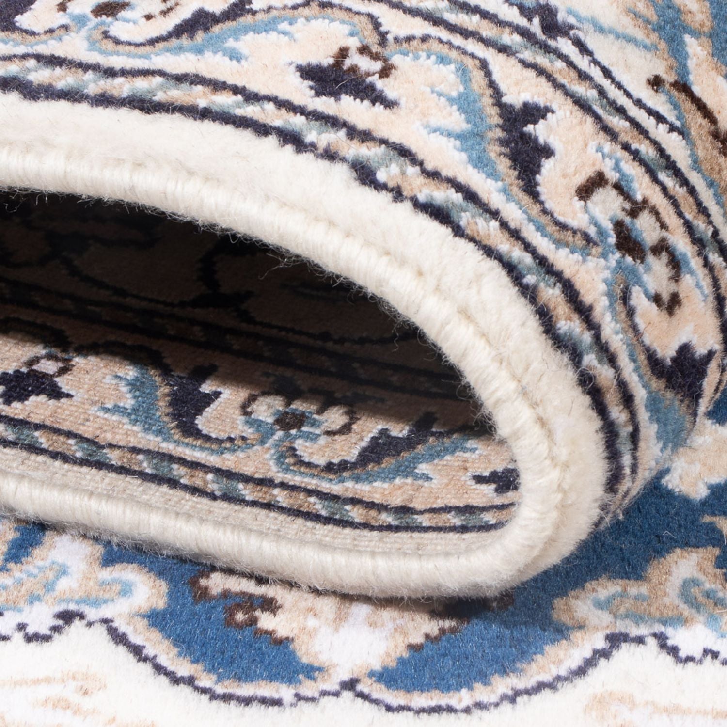Tapis persan - Nain - Royal - 196 x 147 cm - camel foncé