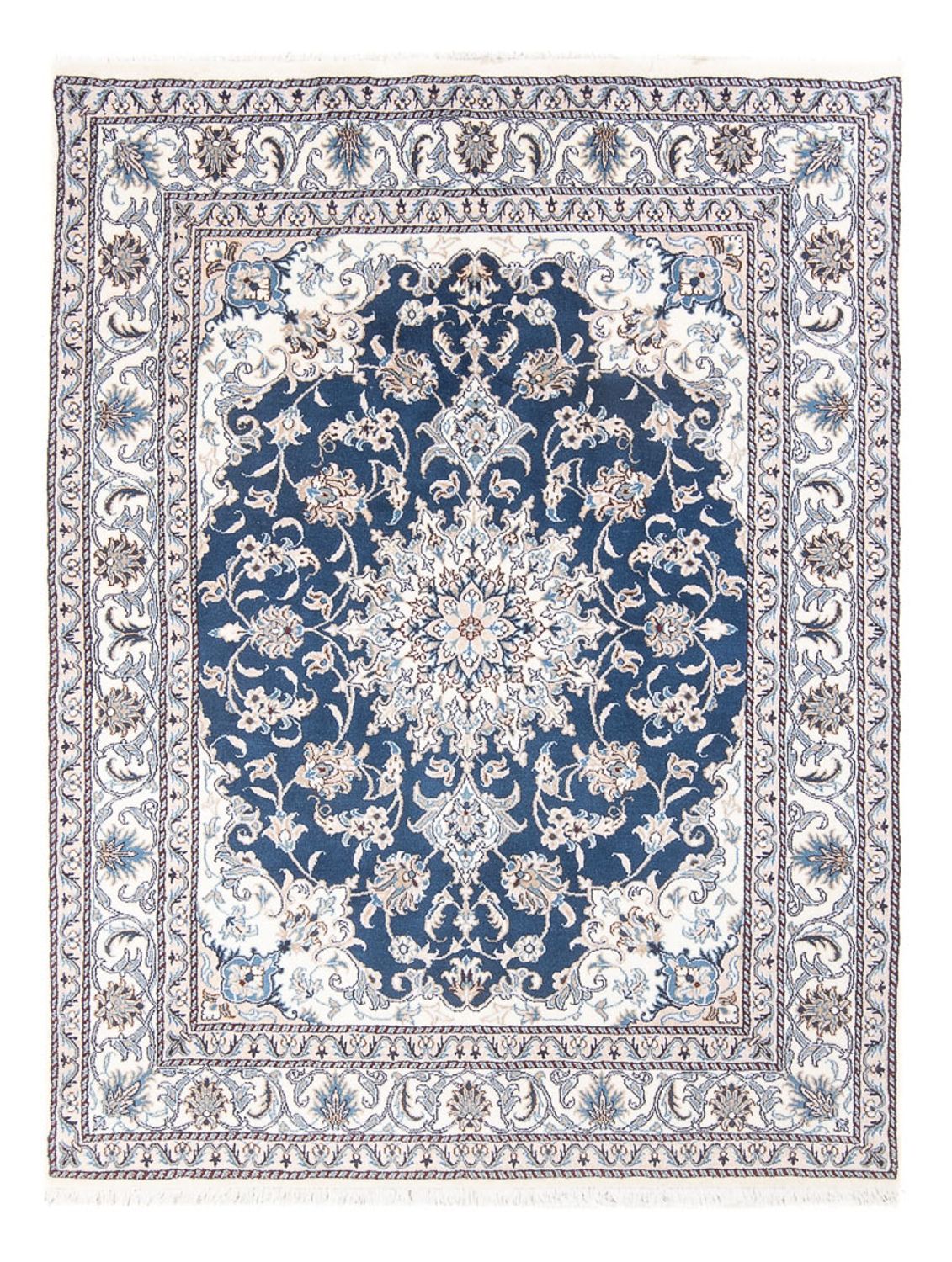 Tapis persan - Nain - Royal - 197 x 147 cm - bleu