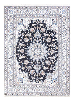 Tapis persan - Nain - Royal - 210 x 145 cm - bleu foncé