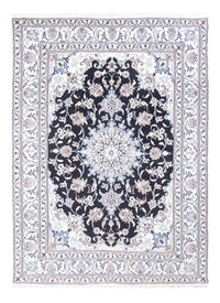 Tapis persan - Nain - Royal - 210 x 145 cm - bleu foncé