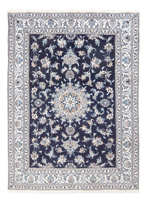 Tapis persan - Nain - Royal - 213 x 149 cm - bleu foncé