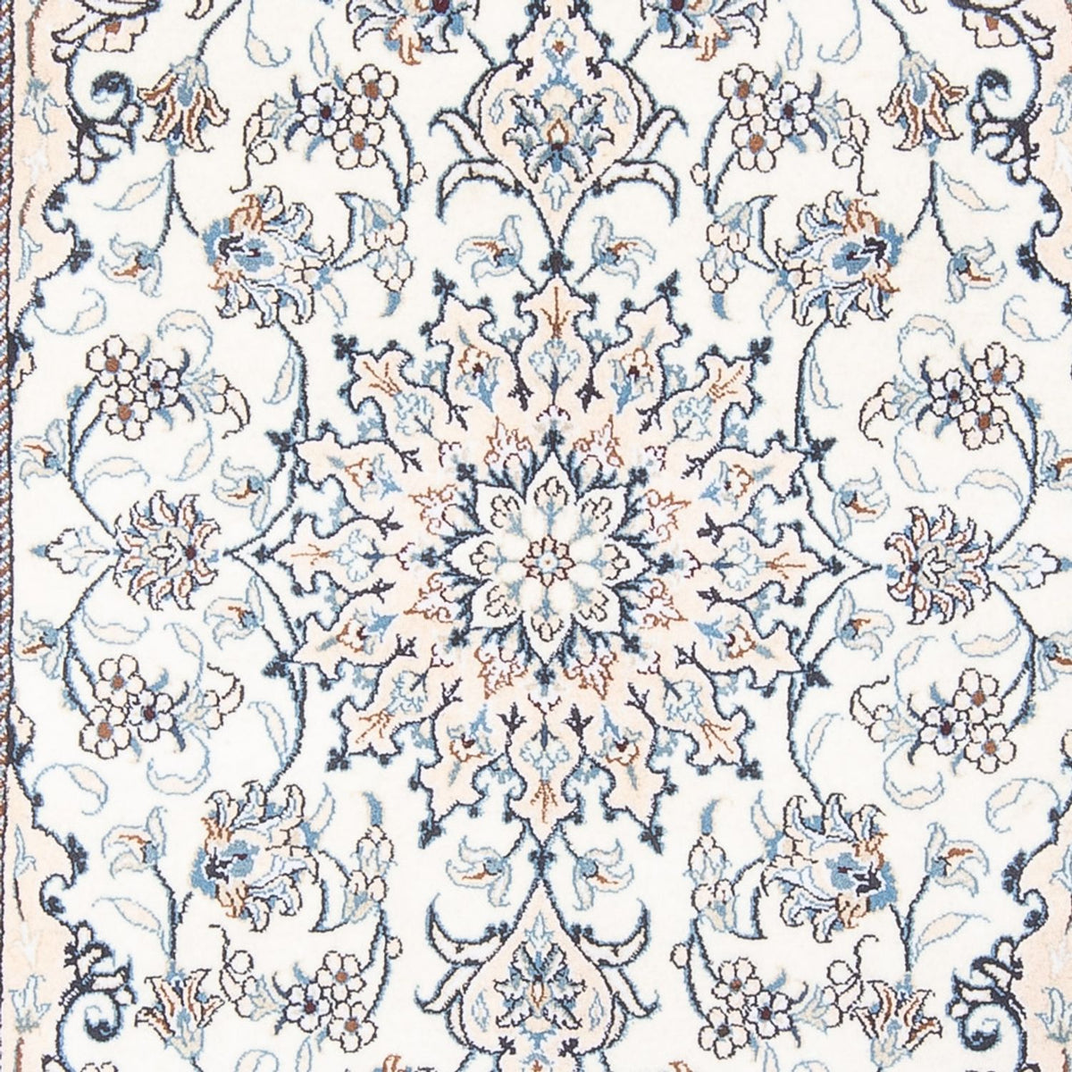 Tapis persan - Nain - Royal - 210 x 146 cm - crème