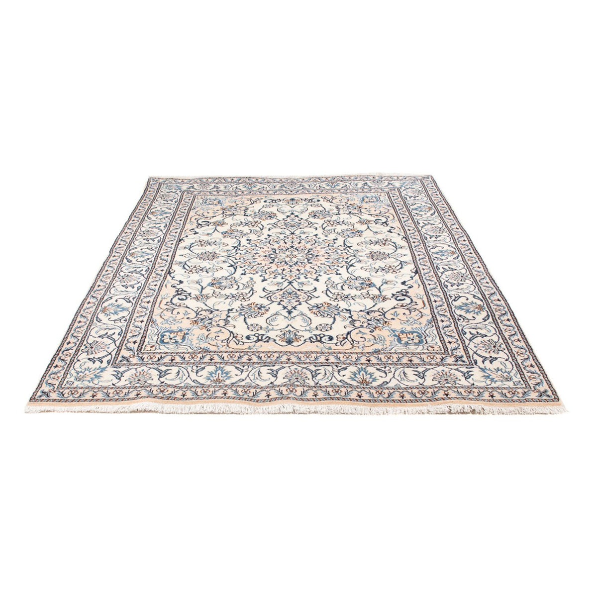 Tapis persan - Nain - Royal - 210 x 146 cm - crème