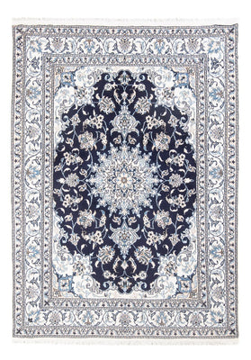 Tapis persan - Nain - Royal - 208 x 146 cm - bleu foncé