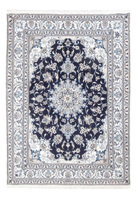 Tapis persan - Nain - Royal - 208 x 146 cm - bleu foncé