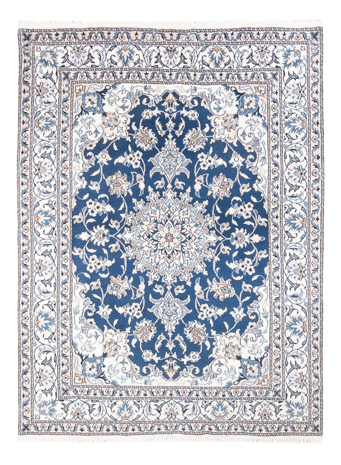 Tapis persan - Nain - Royal - 202 x 150 cm - bleu